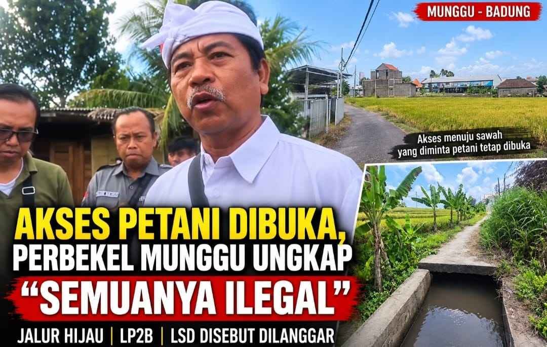 Vila Ilegal di Jalur Hijau Munggu Disorot